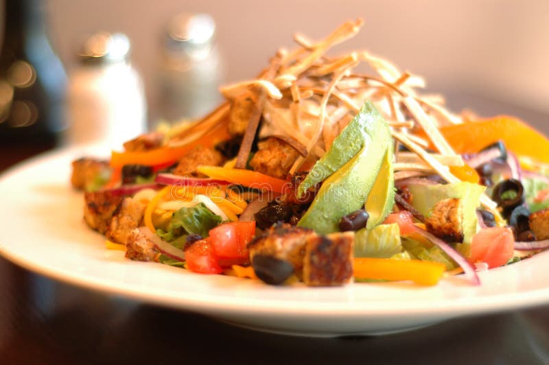 Southwestern salad closeup; shallow depth of field. Southwestern salad closeup; shallow depth of field