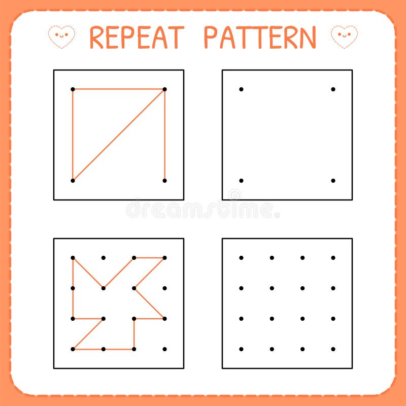 Kindergarten math worksheets on patterns