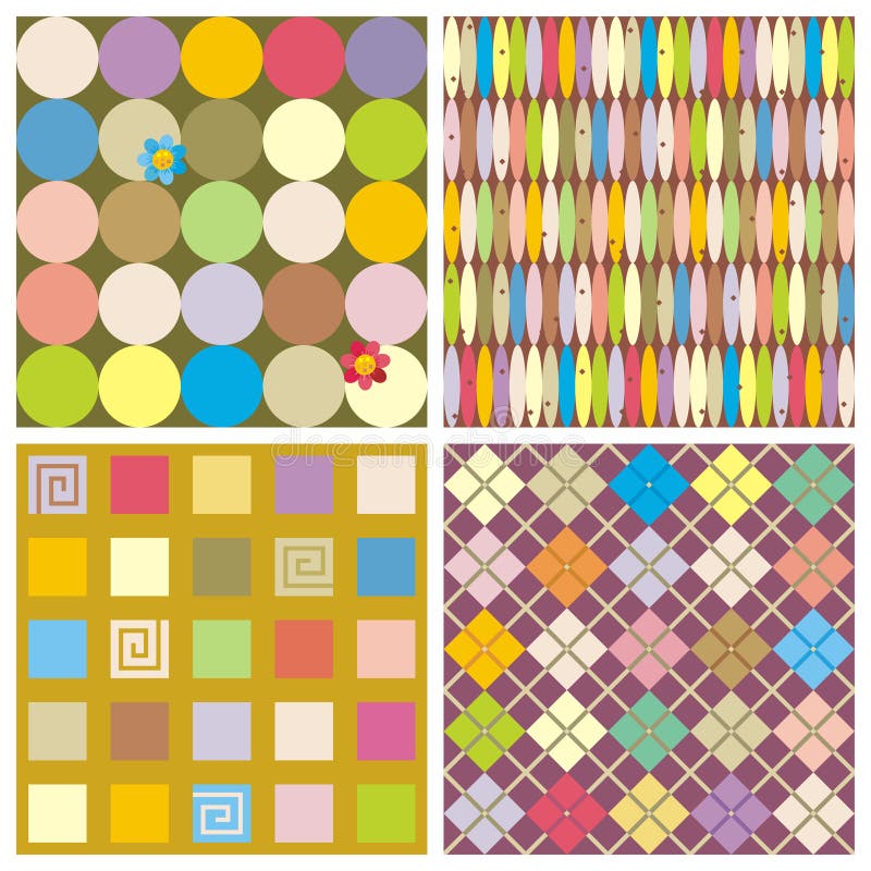 Download Repeat Patterns (seamless Backgrounds) Stock Vector - Illustration of flower, graphic: 5212096