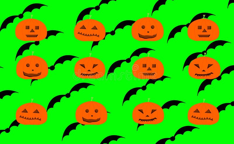Repetición del modelo de las calabazas talladas de Halloween ilustración del vector Repetición del modelo de las calabazas talladas de Halloween ilustración del vector