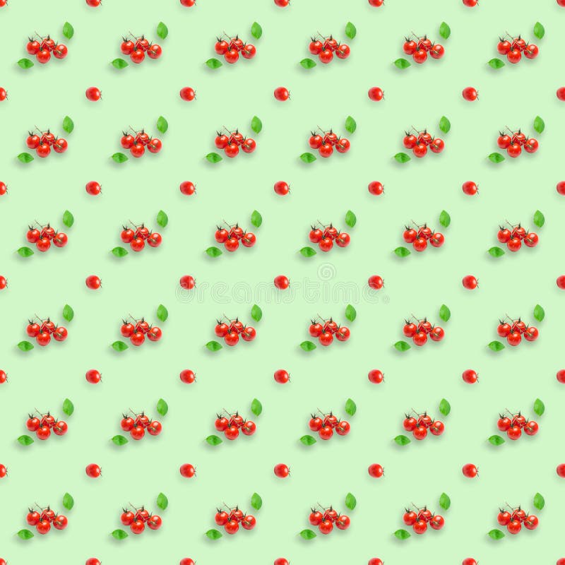 Repetitive pattern. Tomato wallpaper. Seamless background stock photography