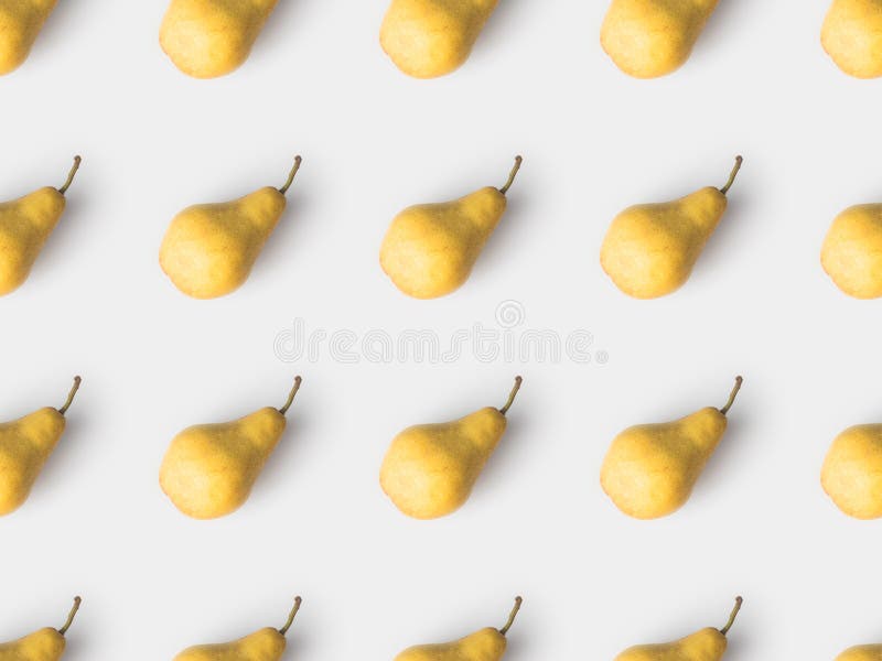 Repetitive pattern of yellow pears royalty free stock photo
