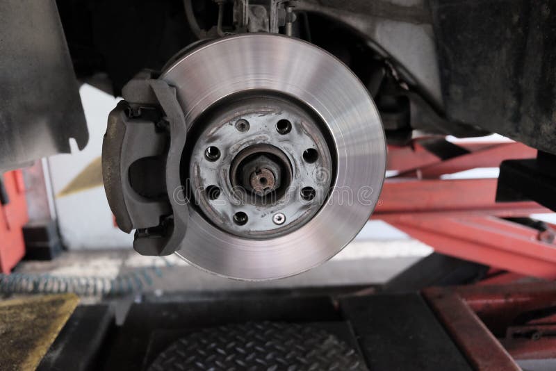 Replacement of disc brakes stock image. Image of replacement 115242689