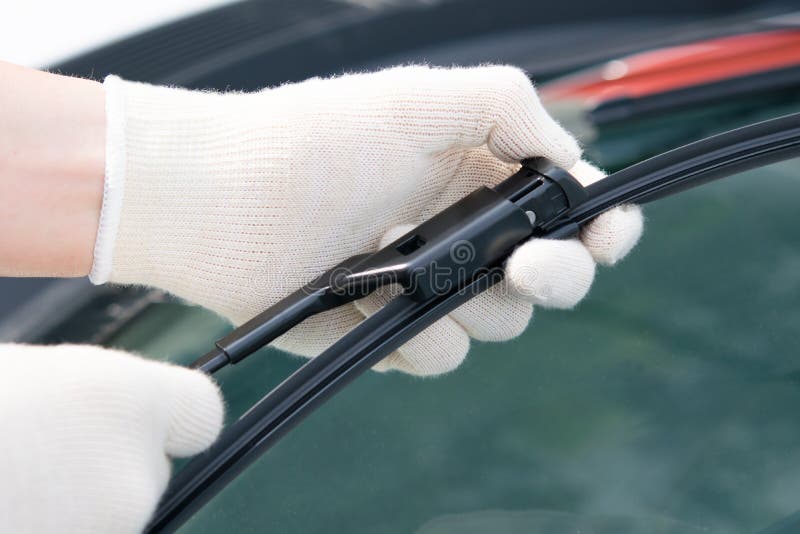 Car windscreen wipers stock photo. Image of supercar 27641896