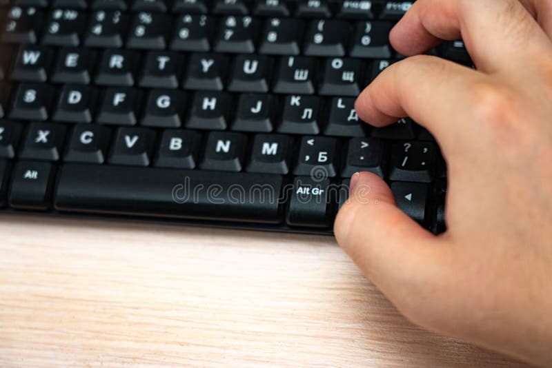 Replacing the Alphabet on the Keyboard. Stick English Letters on the