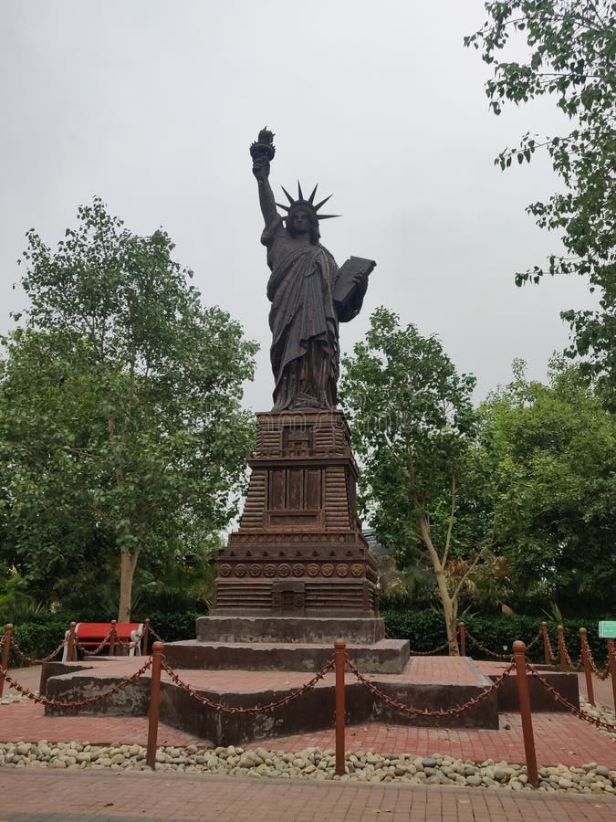 Replica of Statue of Liberty in India Stock Image Image of wonders