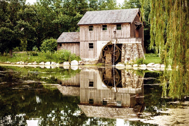 Replica of Water Powered Machine royalty free stock images