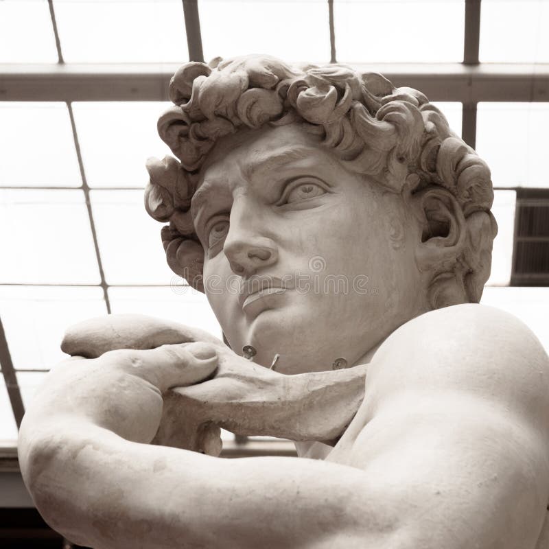 Replik von David-Statue von Michelangelo in Florenz, Italien Architektur und Markstein von Florenz Postkarte von Florenz lizenzfreies stockfoto Replik von David-Statue von Michelangelo in Florenz, Italien Architektur und Markstein von Florenz Postkarte von Florenz lizenzfreies stockfoto