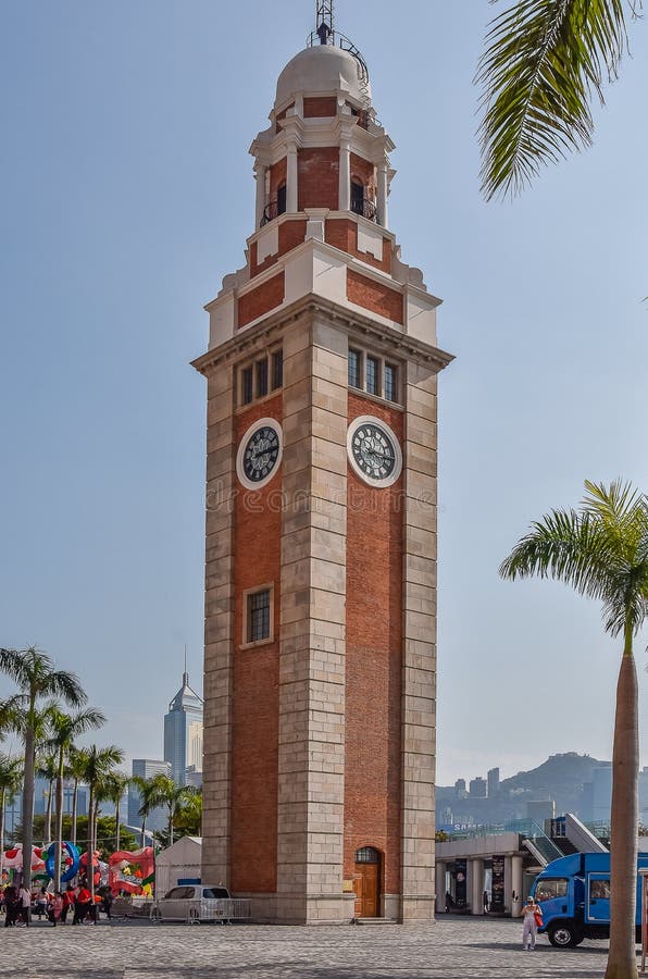 Replika Big Ben na Kowloon stronie Hong Kong zdjęcia royalty free Replika Big Ben na Kowloon stronie Hong Kong zdjęcia royalty free