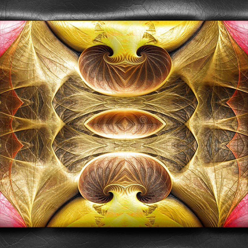 representaci?n 3D del fractal pl?stico en el cuero libre illustration representaci?n 3D del fractal pl?stico en el cuero libre illustration
