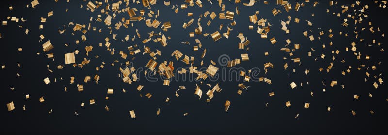 Representación abstracta 3D de confetti espumoso en caída libre illustration