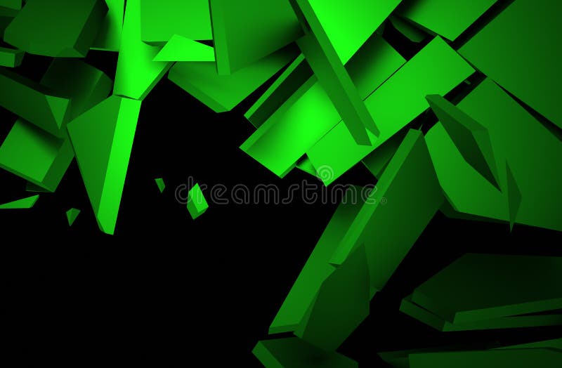 Abstract 3d rendering of cracked surface. Background with broken shape. Wall destruction. Explosion with debris. Abstract 3d rendering of cracked surface. Background with broken shape. Wall destruction. Explosion with debris.