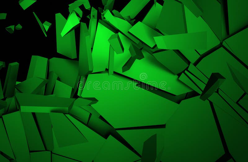 Abstract 3d rendering of cracked surface. Background with broken shape. Wall destruction. Explosion with debris. Abstract 3d rendering of cracked surface. Background with broken shape. Wall destruction. Explosion with debris.