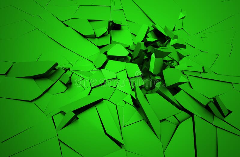 Abstract 3d rendering of cracked surface. Background with broken shape. Wall destruction. Explosion with debris. Abstract 3d rendering of cracked surface. Background with broken shape. Wall destruction. Explosion with debris.