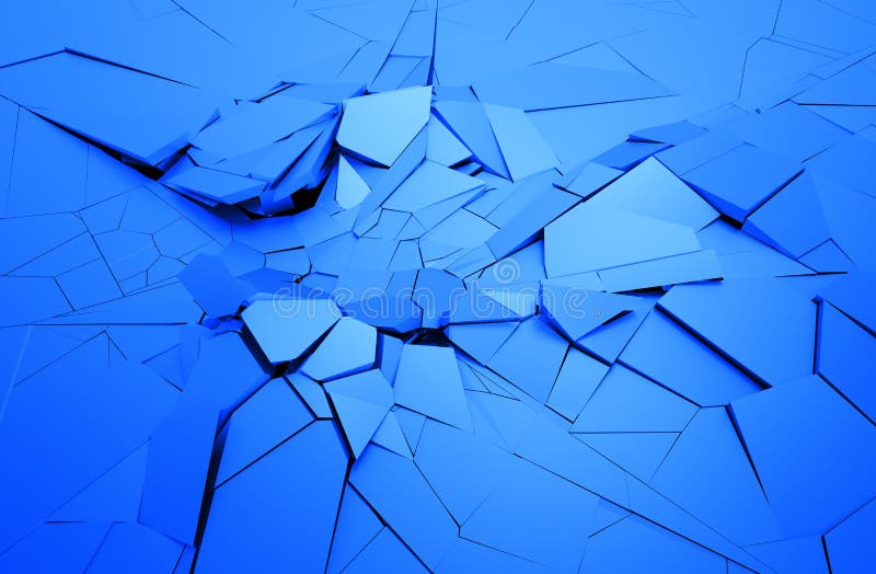 Abstract 3d rendering of cracked surface. Background with broken shape. Wall destruction. Explosion with debris. Abstract 3d rendering of cracked surface. Background with broken shape. Wall destruction. Explosion with debris.