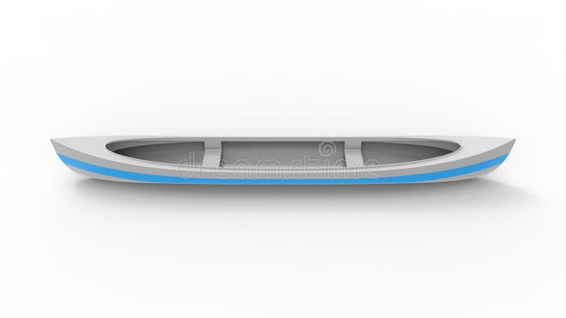 representación 3d de una canoa aislada en el fondo blanco del estudio libre illustration representación 3d de una canoa aislada en el fondo blanco del estudio libre illustration