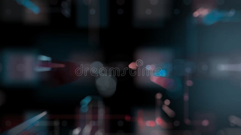 Representación 3D, fondo geométrico abstracto, LÃnea y Bokeh es color azul y rojo, diseño arquitectónico, Big Data stock de ilustración Representación 3D, fondo geométrico abstracto, LÃnea y Bokeh es color azul y rojo, diseño arquitectónico, Big Data stock de ilustración