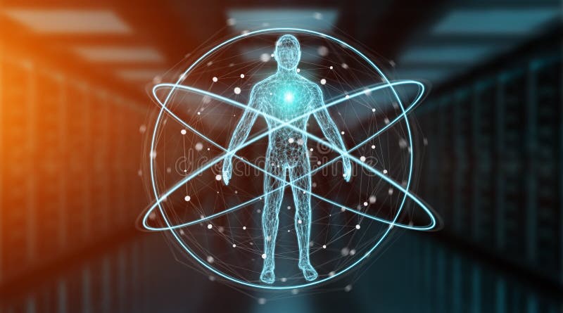 Representación del interfaz 3D del fondo de la exploración del cuerpo humano de la radiografía de Digitaces libre illustration Representación del interfaz 3D del fondo de la exploración del cuerpo humano de la radiografía de Digitaces libre illustration