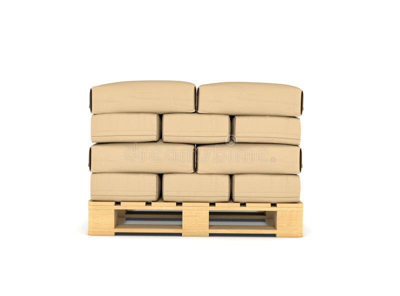 Representación del resto grande de las bolsas de papel en la plataforma libre illustration Representación del resto grande de las bolsas de papel en la plataforma libre illustration