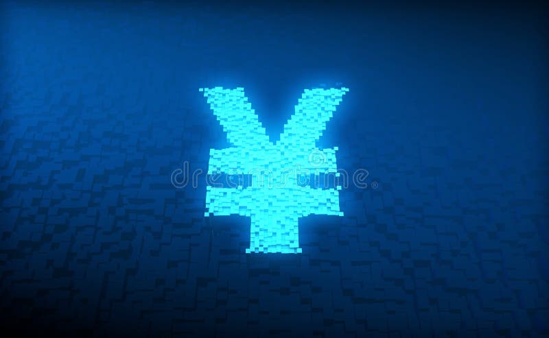 Cube Digital Technology, Cube RMB, Digital Financial Technology and Intelligent Data System vector illustration
