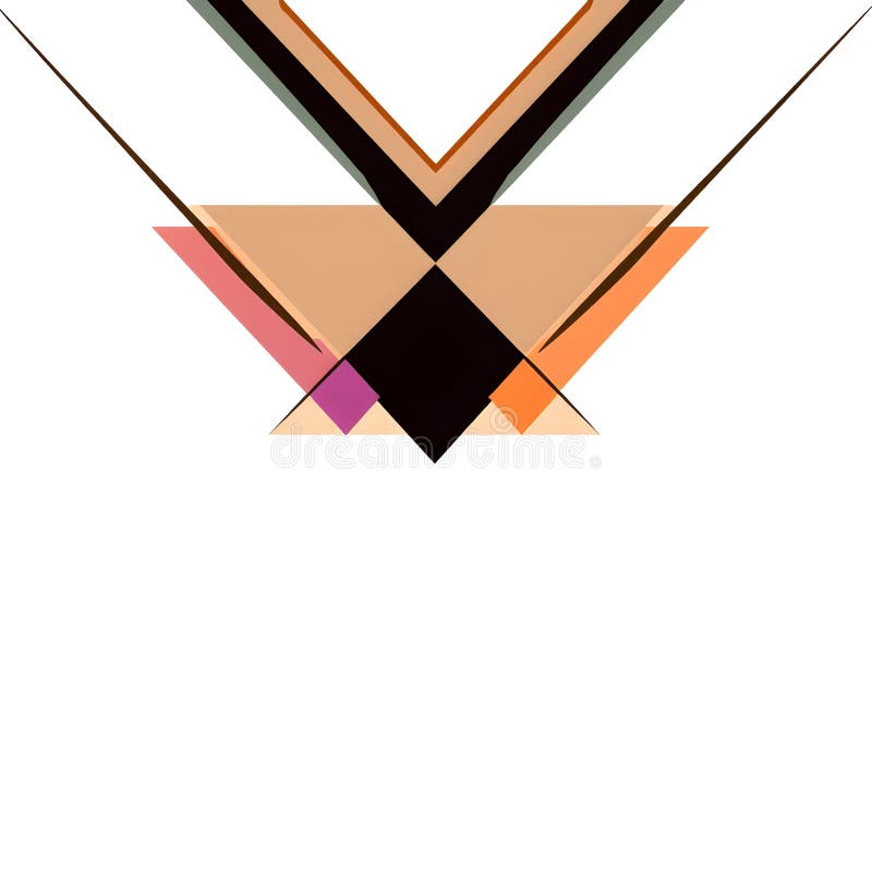 Reprezentare vizuală dinamică geometrică abstractă A uimitoare a liniilor minimaliste moderne royalty free illustration