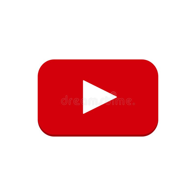 Reproducir vídeo Botón rojo en un fondo blanco stock de ilustración Reproducir vídeo Botón rojo en un fondo blanco stock de ilustración