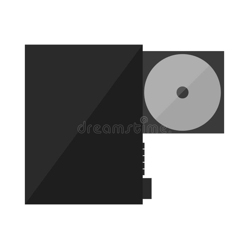 Reprodutor de DVD do CD ilustração do vetor Reprodutor de DVD do CD ilustração do vetor