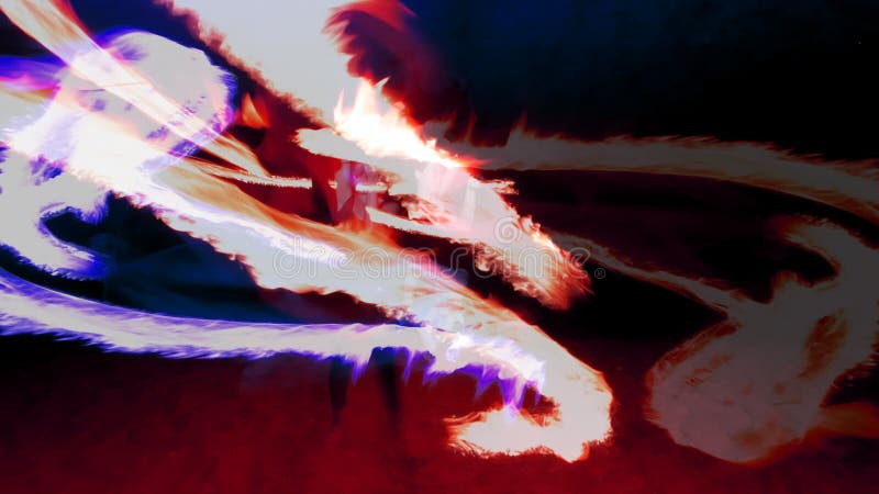 Représentation de femme du feu banque de vidéos