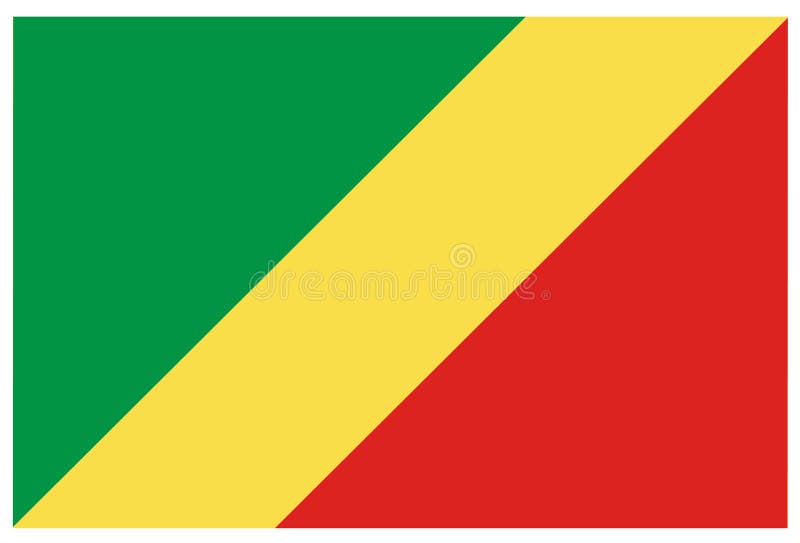 Republic of the Congo flag vector illustration