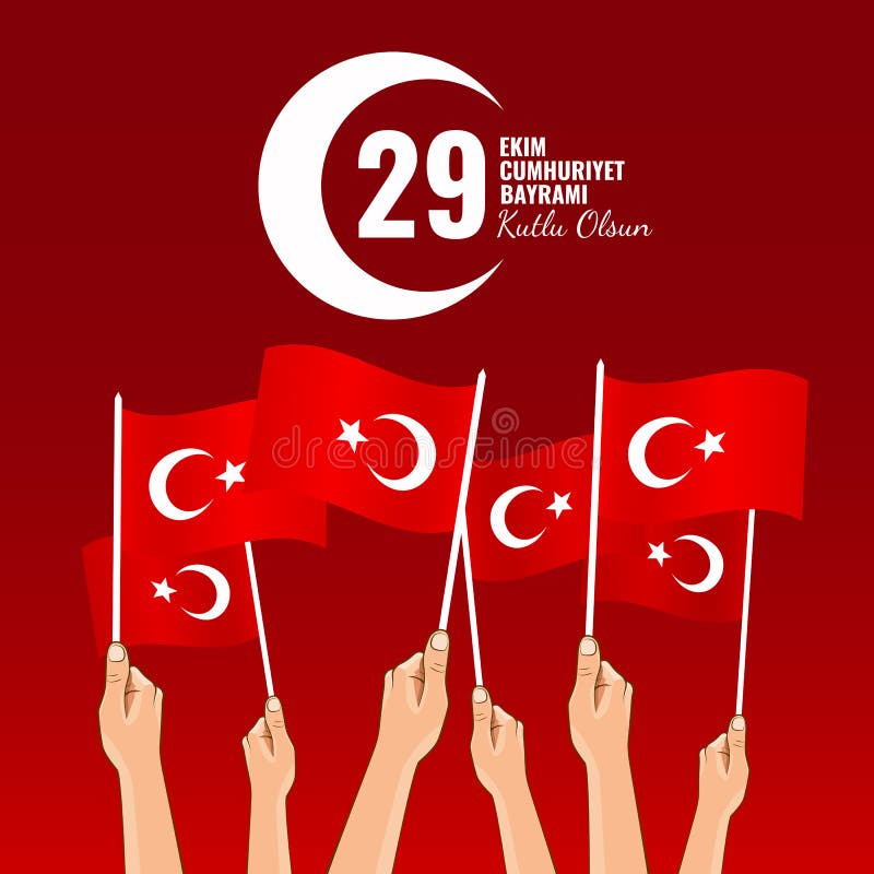 Republic Day of Turkey stock vector. Illustration of country 127445806