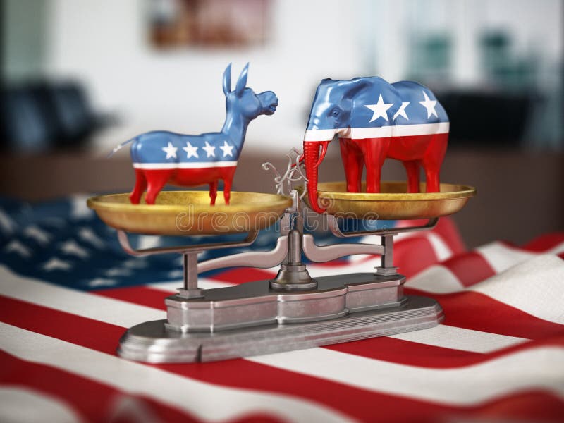 USA political symbols editorial stock image. Illustration of 