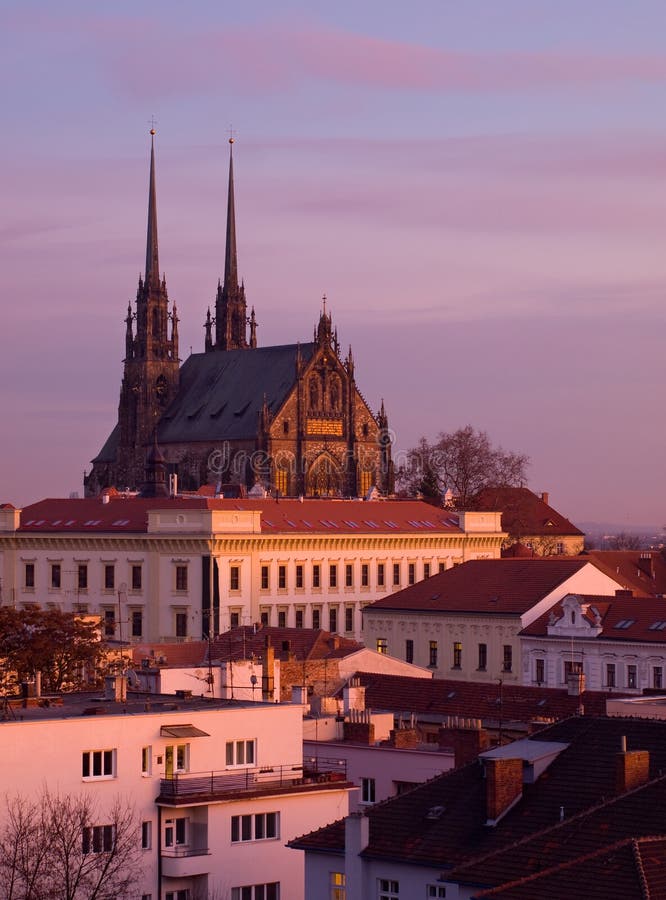 republik för petrov för brno domkyrka tjeckisk arkivfoton republik för petrov för brno domkyrka tjeckisk arkivfoton