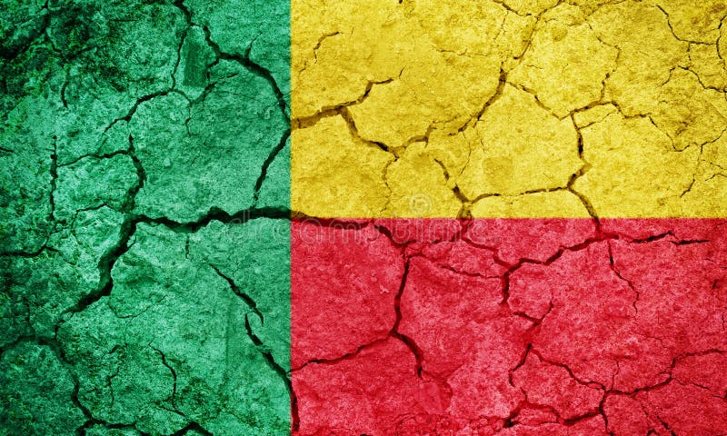Republiken Benin flagga vektor illustrationer