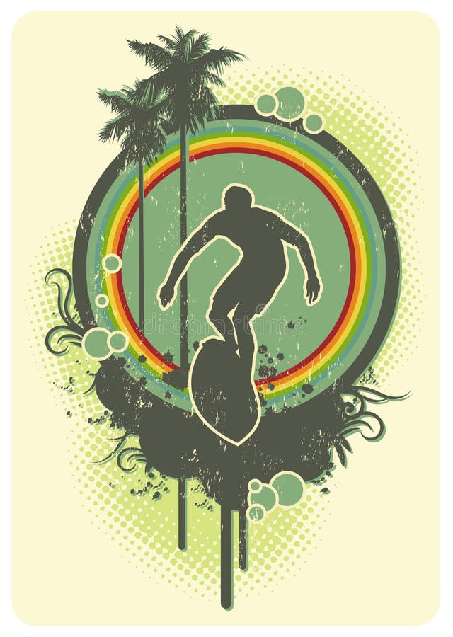 Resaca del arco iris stock de ilustración Resaca del arco iris stock de ilustración