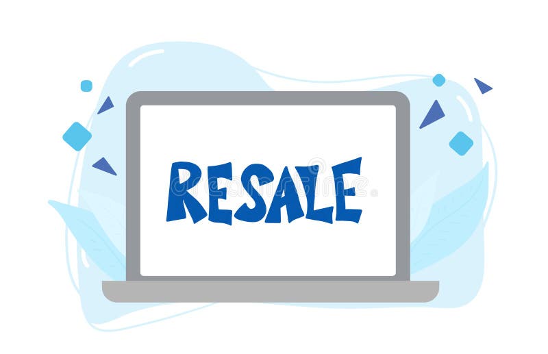 RESALE Text, Inspiration, Motivation and Business Concept on Green Torn ...