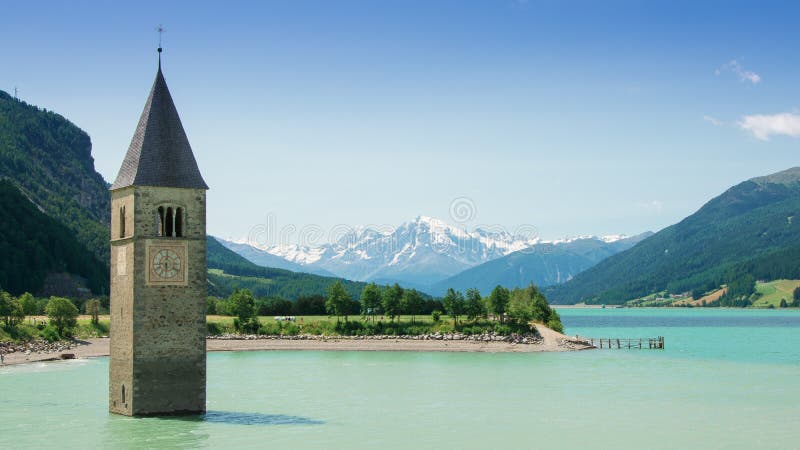 La Torre en  en del sur Tirol,.