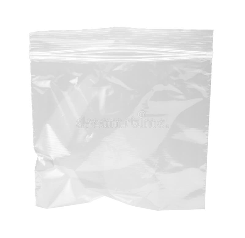Resealable Plastic Bag isolated stock photography
