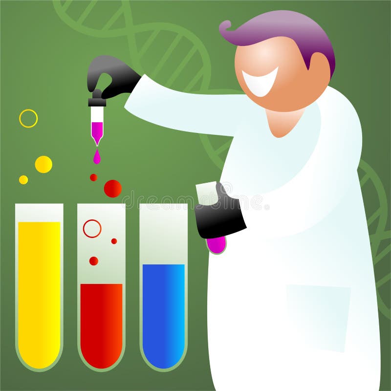 Research stock illustration