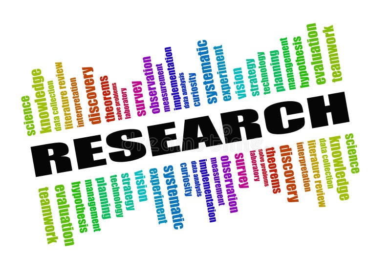 Research concept royalty free illustration Research concept royalty free illustration