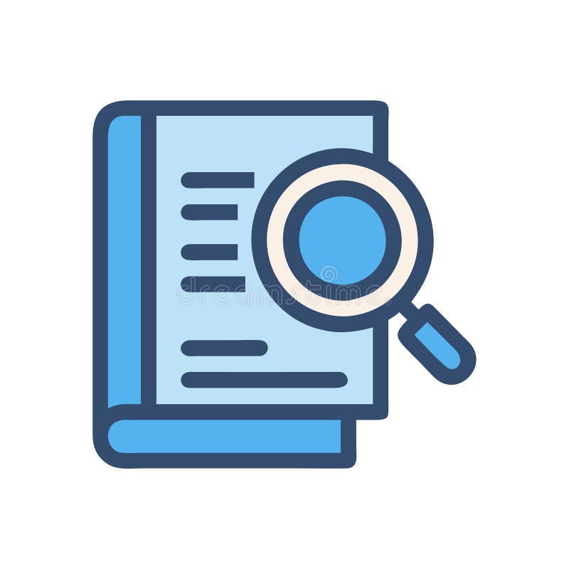 Research Guide Icon for Academic Resources vector illustration