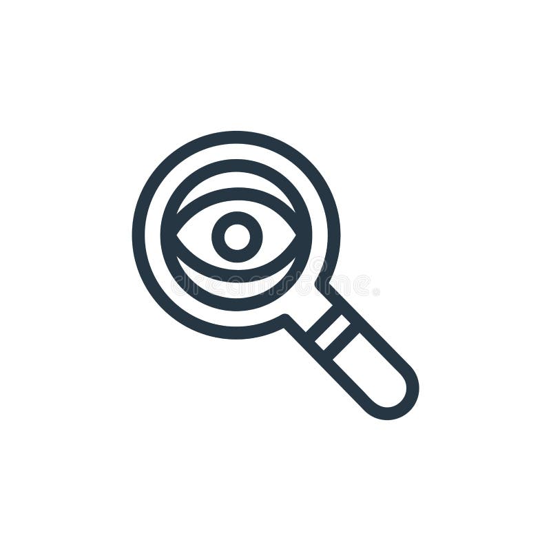 Research icon vector from designing concept. Thin line illustration of research editable stroke. research linear sign for use on vector illustration