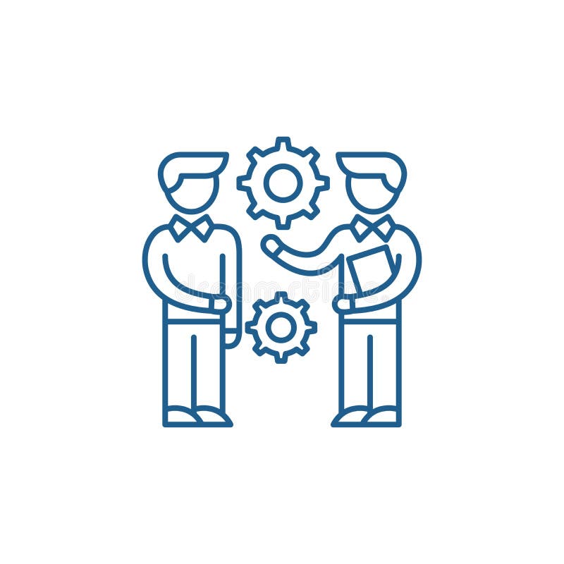 Research project line icon concept. Research project flat vector symbol, sign, outline illustration. vector illustration.