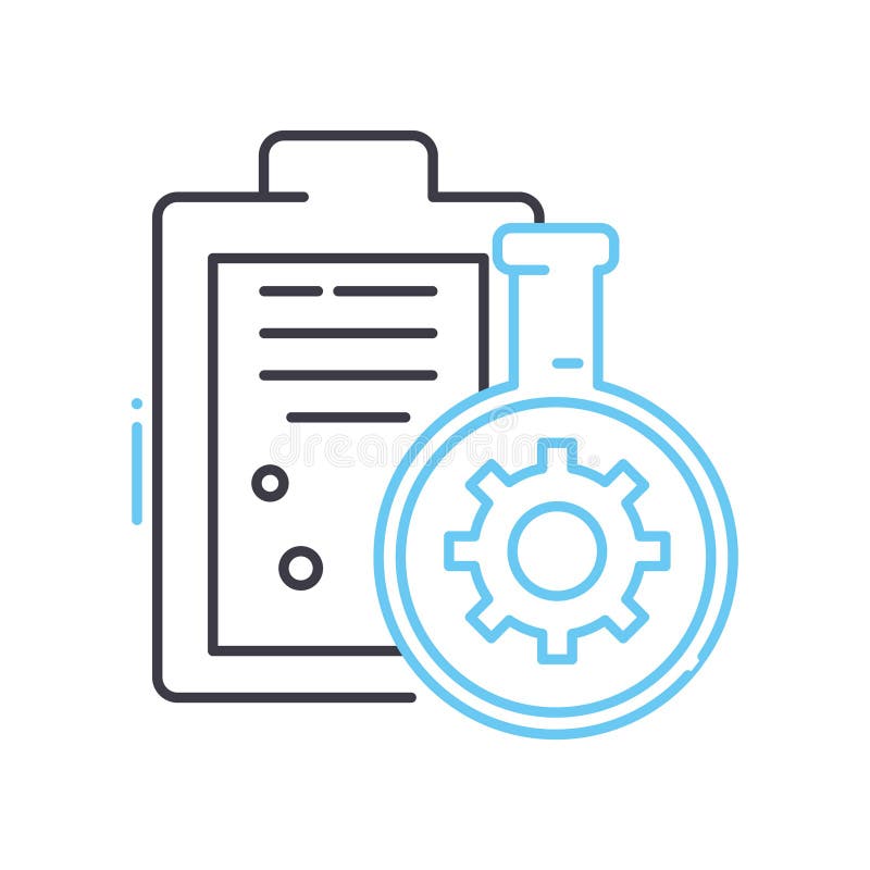 Research Project Line Icon Outline Symbol Vector Illustration research-project-line-icon-outline-symbol-vector-illustration