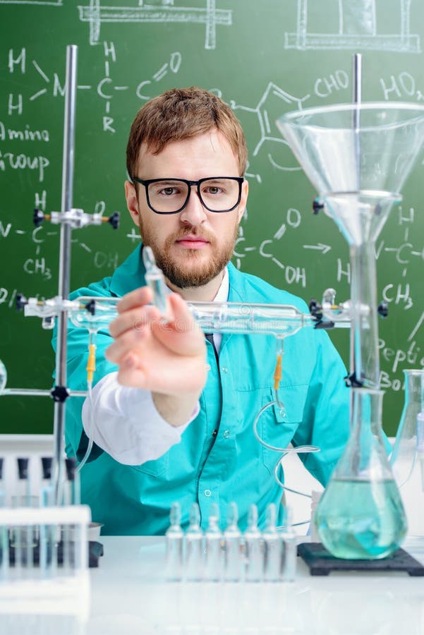 Research in science stock image. Image of glass, instructor - 119464557