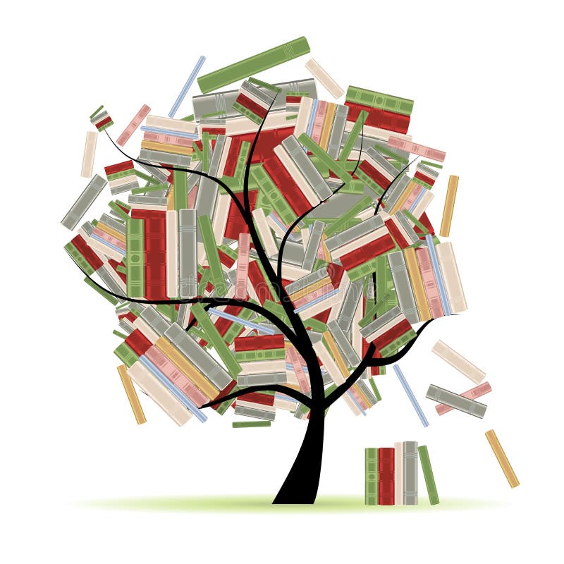 Reserva la biblioteca en las ramificaciones de árbol para su diseño libre illustration Reserva la biblioteca en las ramificaciones de árbol para su diseño libre illustration