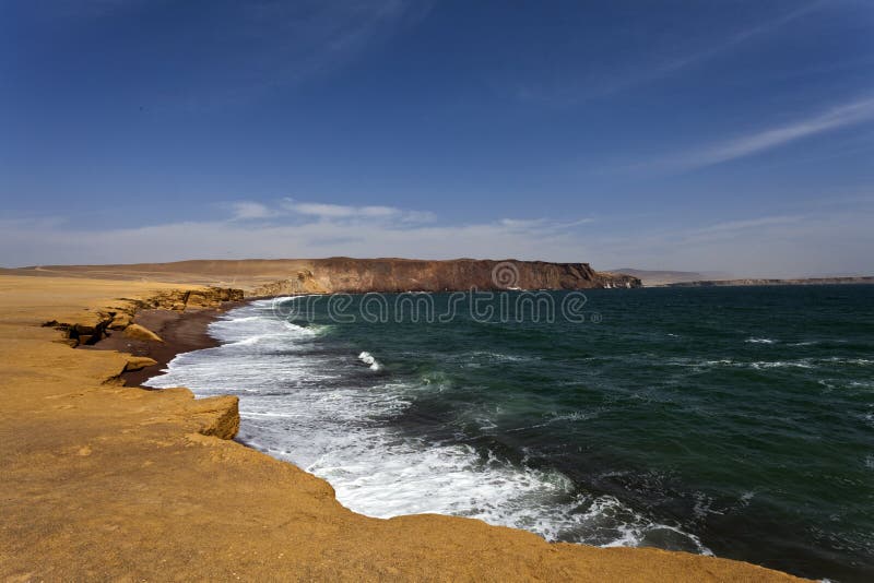 Reserva National De Paracas A National Park In Ica Peru Stock Image Reserva National De Paracas A National Park In Ica Peru Stock Image