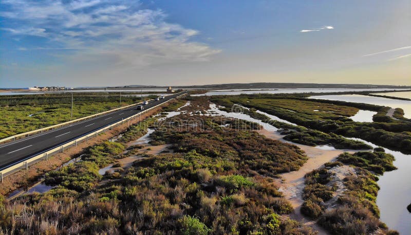 Reserva natural de Santa Pola Salt Lakes spain fotografia de stock Reserva natural de Santa Pola Salt Lakes spain fotografia de stock