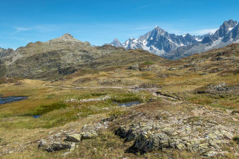 Reserve Naturelle de Carlaveyron nahe Chamonix und Mont Blanc, Frankreich stockbilder Reserve Naturelle de Carlaveyron nahe Chamonix und Mont Blanc, Frankreich stockbilder