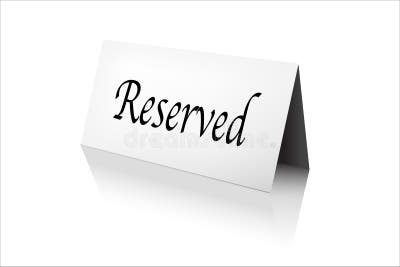 Reserved Sign Stock Illustrations – 4,824 Reserved Sign Stock