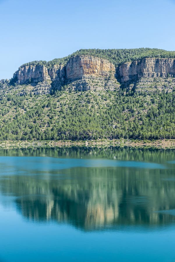 Reservoir in Spain stock image. Image of countryside 55898013